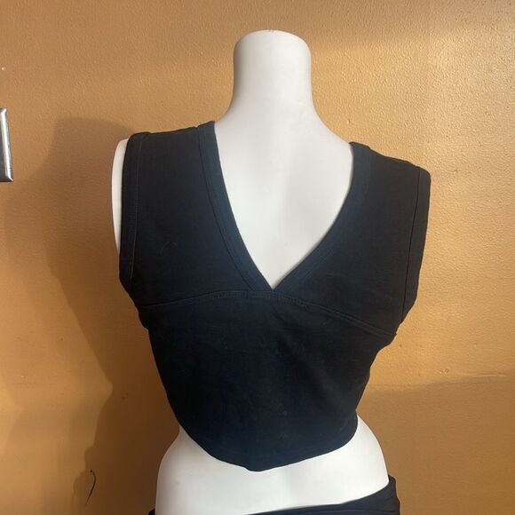 Derek Heart ❤️ black crop top size XL - Picture 4 of 8